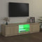 vidaXL - Tv-meubel - met - LED-verlichting - 140x40x35,5 - cm - sonoma - eikenkleur