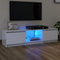 vidaXL - Tv-meubel - met - LED-verlichting - 140x40x35,5 - cm - hoogglans - wit