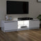 vidaXL - Tv-meubel - met - LED-verlichting - 140x40x35,5 - cm - hoogglans - wit