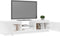vidaXL - Tv-meubel - met - LED-verlichting - 140x40x35,5 - cm - hoogglans - wit