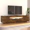 vidaXL - Tv-meubel - met - LED-verlichting - 160x35x40 - cm - grijs - sonoma - eiken
