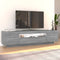 vidaXL - Tv-meubel - met - LED-verlichting - 160x35x40 - cm - grijs - sonoma - eiken