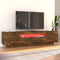vidaXL - Tv-meubel - met - LED-verlichting - 160x35x40 - cm - sonoma - eikenkleurig