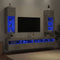 vidaXL - Tv-meubel - met - LED-verlichting - 2 - st - 30,5x30x90 - cm - betongrijs