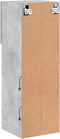 vidaXL - Tv-meubel - met - LED-verlichting - 2 - st - 30,5x30x90 - cm - betongrijs