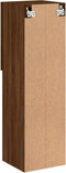 vidaXL - Tv-meubel - met - LED-verlichting - 30,5x30x102 - cm - bruin - eikenkleur
