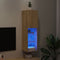 vidaXL - Tv-meubel - met - LED-verlichting - 30,5x30x102 - cm - sonoma - eikenkleur
