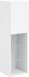 vidaXL - Tv-meubel - met - LED-verlichting - 30,5x30x102 - cm - wit