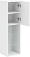 vidaXL - Tv-meubel - met - LED-verlichting - 30,5x30x102 - cm - wit