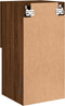 vidaXL - Tv-meubel - met - LED-verlichting - 30,5x30x60 - cm - bruin - eikenkleur