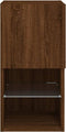 vidaXL - Tv-meubel - met - LED-verlichting - 30,5x30x60 - cm - bruin - eikenkleur