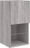 vidaXL - Tv-meubel - met - LED-verlichting - 30,5x30x60 - cm - grijs - sonoma - eiken