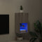 vidaXL - Tv-meubel - met - LED-verlichting - 30,5x30x60 - cm - grijs - sonoma - eiken