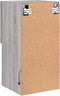 vidaXL - Tv-meubel - met - LED-verlichting - 30,5x30x60 - cm - grijs - sonoma - eiken