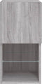 vidaXL - Tv-meubel - met - LED-verlichting - 30,5x30x60 - cm - grijs - sonoma - eiken
