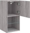 vidaXL - Tv-meubel - met - LED-verlichting - 30,5x30x60 - cm - grijs - sonoma - eiken