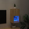 vidaXL - Tv-meubel - met - LED-verlichting - 30,5x30x60 - cm - sonoma - eikenkleurig
