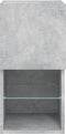vidaXL - Tv-meubel - met - LED-verlichting - 30,5x30x60 - cm - betongrijs