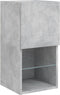 vidaXL - Tv-meubel - met - LED-verlichting - 30,5x30x60 - cm - betongrijs