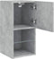 vidaXL - Tv-meubel - met - LED-verlichting - 30,5x30x60 - cm - betongrijs
