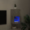 vidaXL - Tv-meubel - met - LED-verlichting - 30,5x30x60 - cm - betongrijs