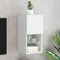 vidaXL - Tv-meubel - met - LED-verlichting - 30,5x30x60 - cm - wit