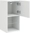 vidaXL - Tv-meubel - met - LED-verlichting - 30,5x30x60 - cm - wit