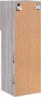 vidaXL - Tv-meubel - met - LED-verlichting - 30,5x30x90 - cm - grijs - sonoma - eiken