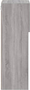 vidaXL - Tv-meubel - met - LED-verlichting - 30,5x30x90 - cm - grijs - sonoma - eiken
