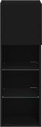 vidaXL - Tv-meubel - met - LED-verlichting - 30,5x30x90 - cm - zwart