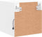 vidaXL - Tv-meubel - met - LED-verlichting - 30x28,5x30 - cm - wit