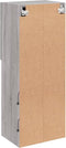 vidaXL - Tv-meubel - met - LED-verlichting - 40,5x30x102 - cm - grijs - sonoma - eiken