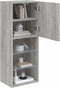 vidaXL - Tv-meubel - met - LED-verlichting - 40,5x30x102 - cm - grijs - sonoma - eiken