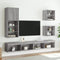 vidaXL - Tv-meubel - met - LED-verlichting - 40,5x30x102 - cm - grijs - sonoma - eiken