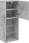 vidaXL - Tv-meubel - met - LED-verlichting - 40,5x30x102 - cm - betongrijs