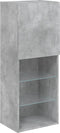 vidaXL - Tv-meubel - met - LED-verlichting - 40,5x30x102 - cm - betongrijs