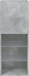 vidaXL - Tv-meubel - met - LED-verlichting - 40,5x30x102 - cm - betongrijs