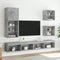 vidaXL - Tv-meubel - met - LED-verlichting - 40,5x30x102 - cm - betongrijs