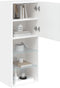 vidaXL - Tv-meubel - met - LED-verlichting - 40,5x30x102 - cm - wit