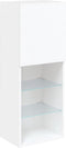 vidaXL - Tv-meubel - met - LED-verlichting - 40,5x30x102 - cm - wit