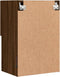 vidaXL - Tv-meubel - met - LED-verlichting - 40,5x30x60 - cm - bruin - eikenkleur