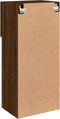 vidaXL - Tv-meubel - met - LED-verlichting - 40,5x30x90 - cm - bruin - eikenkleur