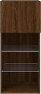 vidaXL - Tv-meubel - met - LED-verlichting - 40,5x30x90 - cm - bruin - eikenkleur
