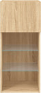vidaXL - Tv-meubel - met - LED-verlichting - 40,5x30x90 - cm - sonoma - eikenkleurig