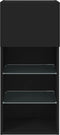 vidaXL - Tv-meubel - met - LED-verlichting - 40,5x30x90 - cm - zwart