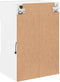 vidaXL - Tv-meubel - met - LED-verlichting - 40x30x60,5 - cm - wit