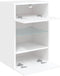 vidaXL - Tv-meubel - met - LED-verlichting - 40x30x60,5 - cm - wit