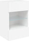 vidaXL - Tv-meubel - met - LED-verlichting - 40x30x60,5 - cm - wit