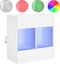 vidaXL - Tv-meubel - met - LED-verlichting - 58,5x30x60,5 - cm - wit