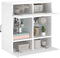 vidaXL - Tv-meubel - met - LED-verlichting - 58,5x30x60,5 - cm - wit